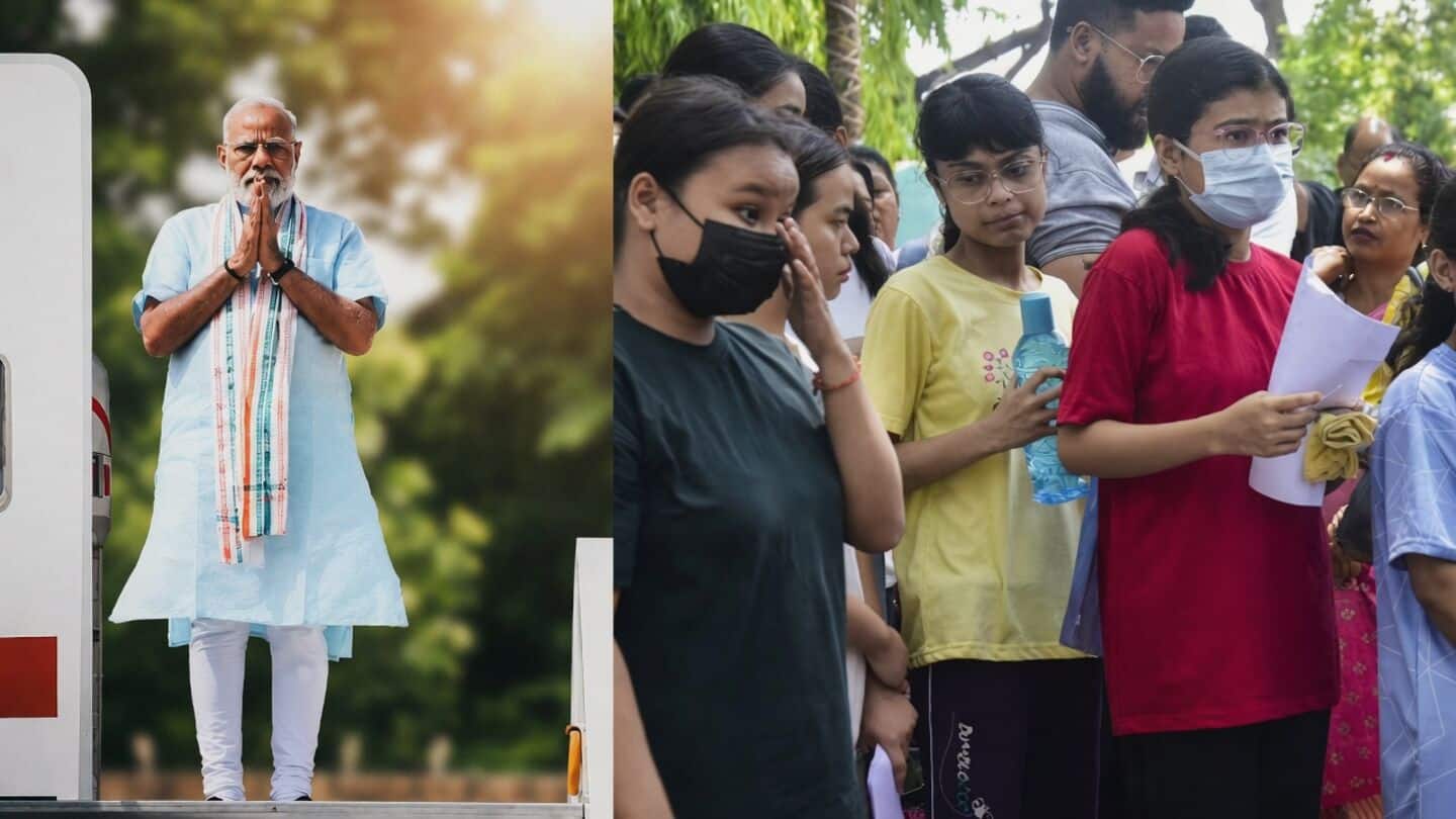 PM Modi delays airport departure to help NEET-UG examinees