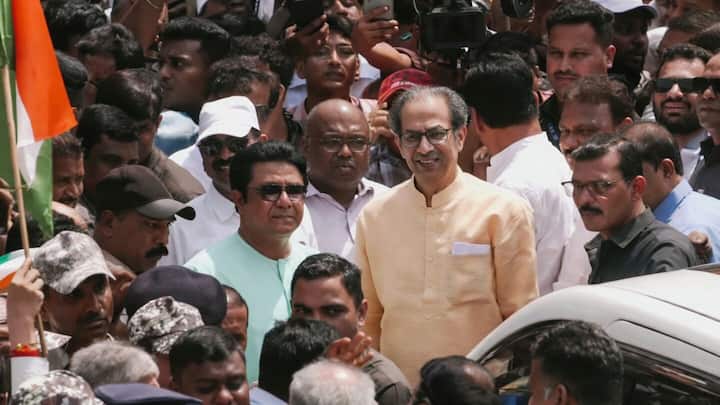 Uddhav, Raj Thackeray lead protest against CEC in Mumbai
