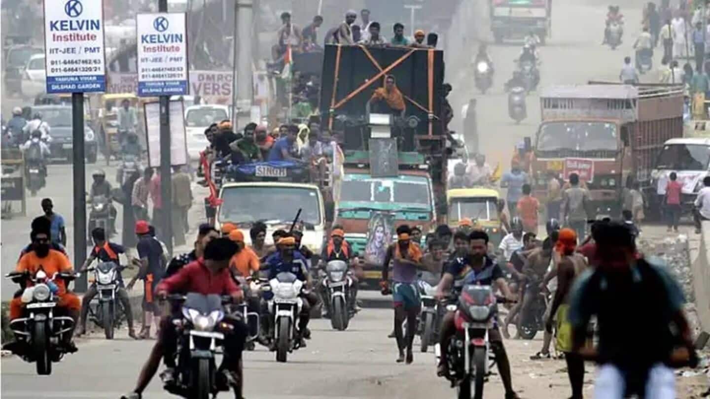Kanwar Yatra: Delhi traffic likely to be severely affected Kanwar Yatra: Delhi traffic likely to be severely affected
