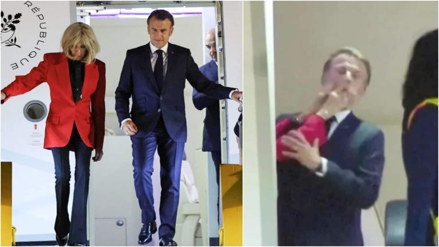 'Was joking...teasing': Macron downplays viral video showing wife shoving him 'Was joking...teasing': Macron downplays viral video showing wife shoving him