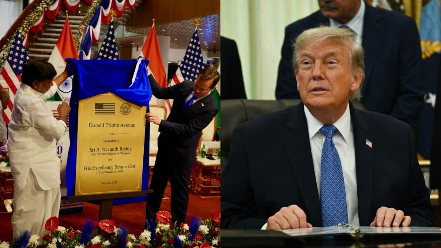 Trump thanks India after road named in his honor
