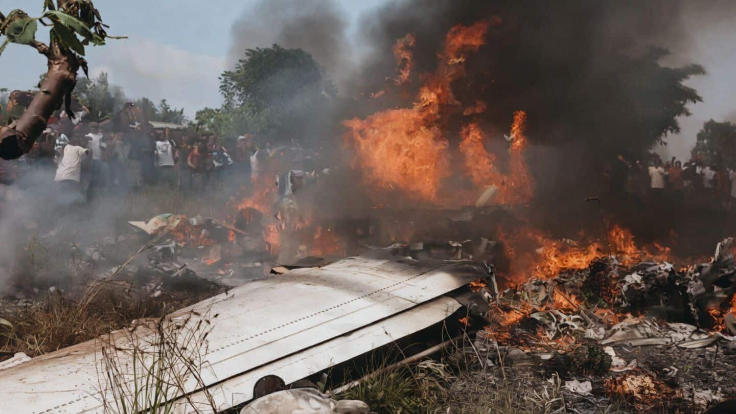 DR Congo military plane crash kills 14, including top generals