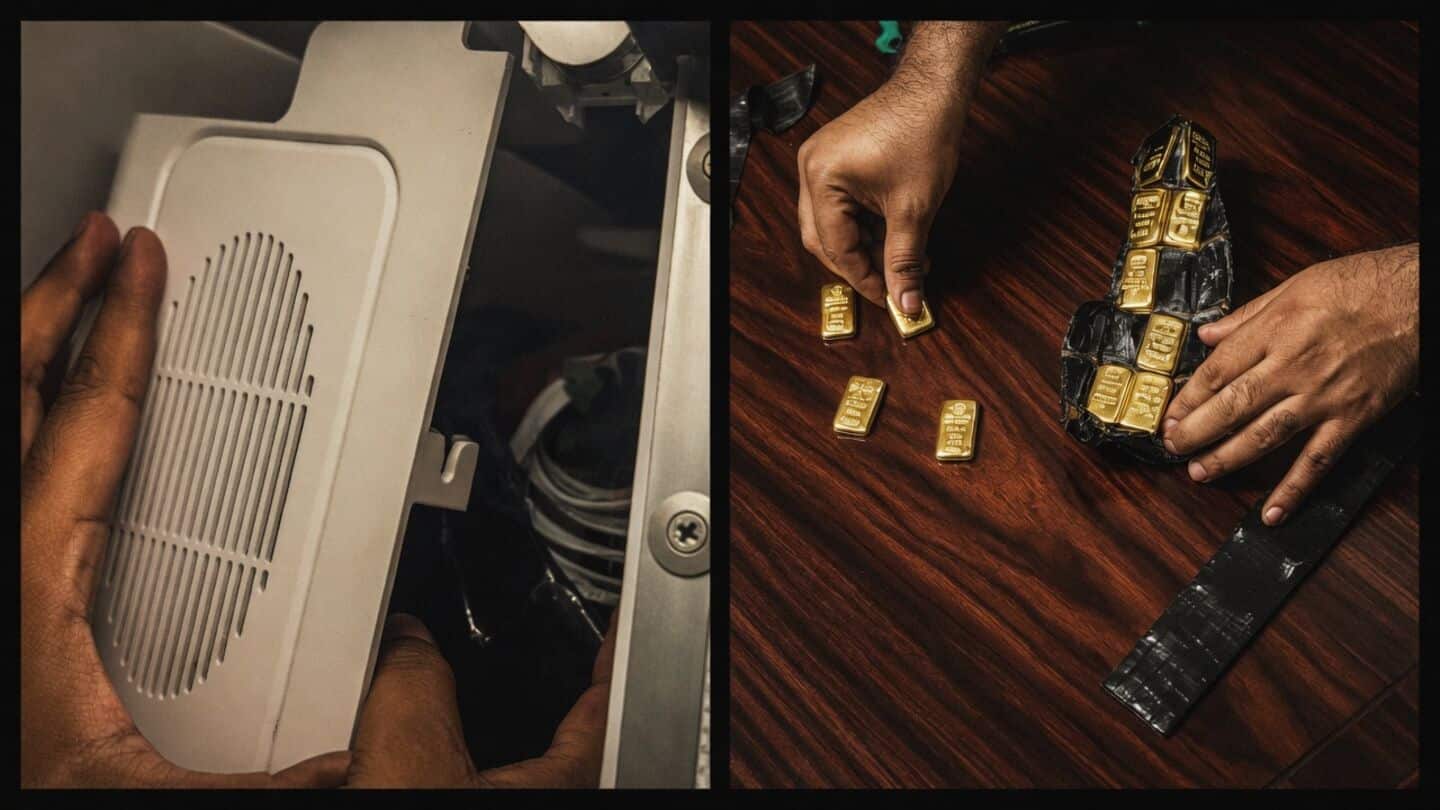 Gold worth ₹4.27cr seized from IndiGo flight speaker box