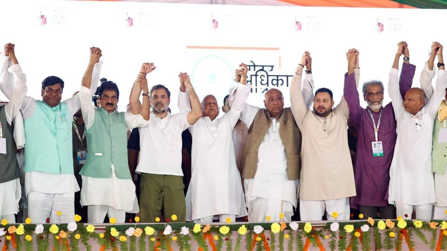 ECI is BJP's agent, says Rahul Gandhi at Bihar rally ECI is BJP's agent, says Rahul Gandhi at Bihar rally