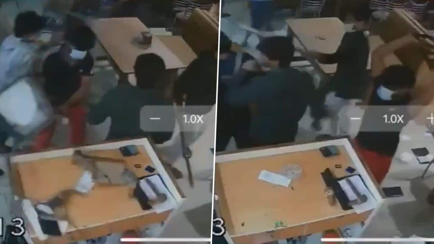 Video: Ghaziabad eatery vandalized by armed men over food delay Video: Ghaziabad eatery vandalized by armed men over food delay