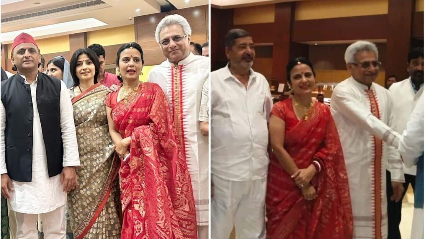 Mahua Moitra, Pinaki Misra host wedding reception—Here's who attended Mahua Moitra, Pinaki Misra host wedding reception—Here's who attended