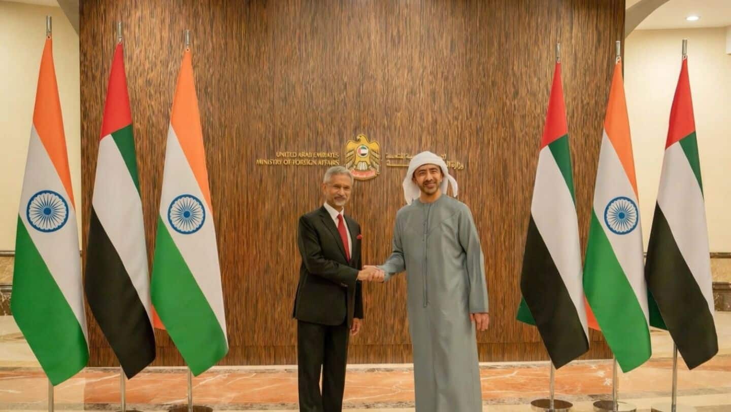 Jaishankar meets UAE counterpart, thanks nation for helping Indian community