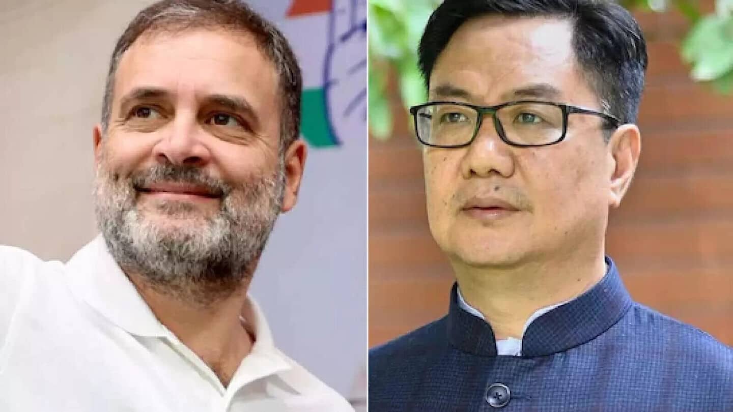 'When Rahul speaks, Congress MPs become uncomfortable': Kiren Rijiju 'When Rahul speaks, Congress MPs become uncomfortable': Kiren Rijiju