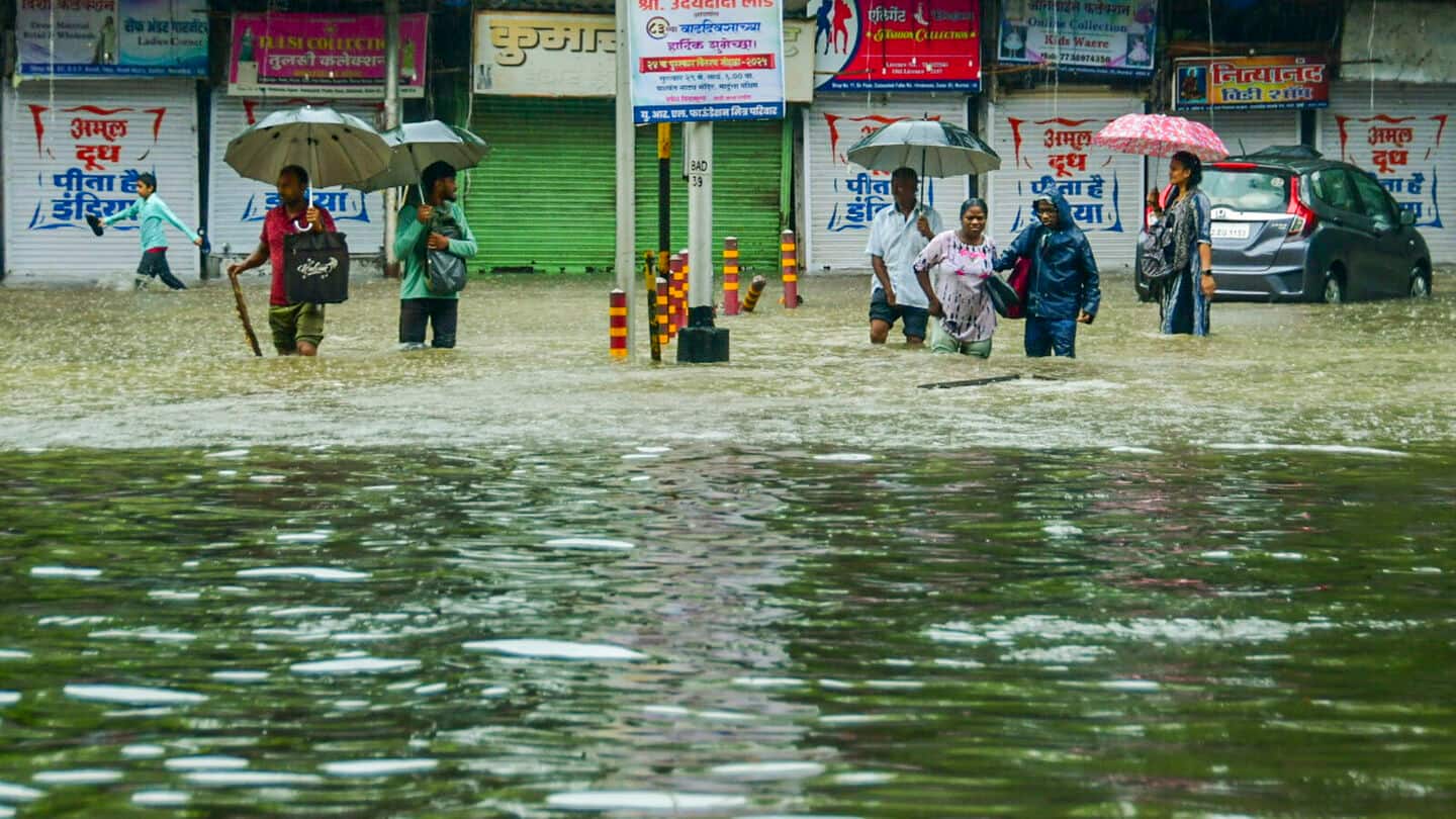 Another red alert issued for heavy rain in Mumbai Another red alert issued for heavy rain in Mumbai