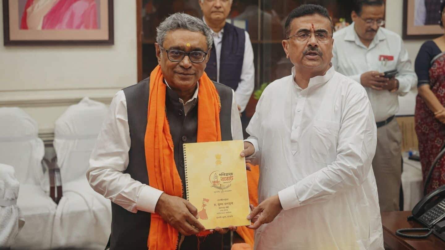 Swapan Dasgupta presents Bengal BJP government's maiden budget