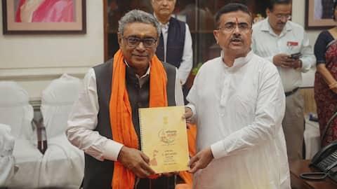 Swapan Dasgupta presents Bengal BJP government's maiden budget