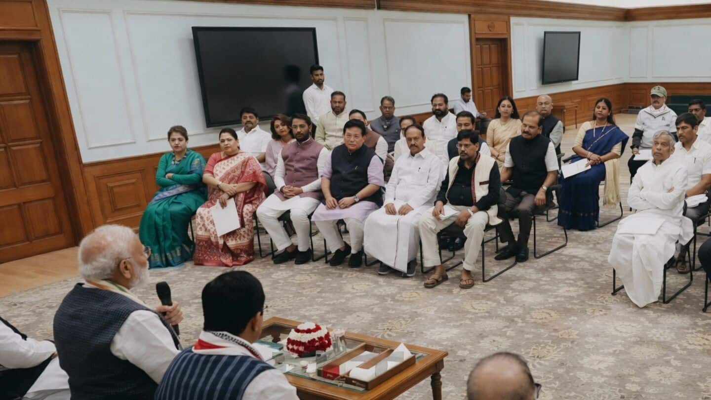 PM Modi hosts breakfast meet for new NDA MPs