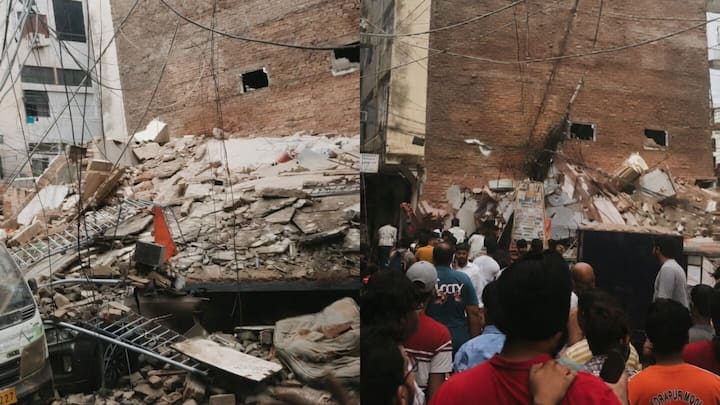 Delhi: Building collapse in Satya Niketan, several people trapped