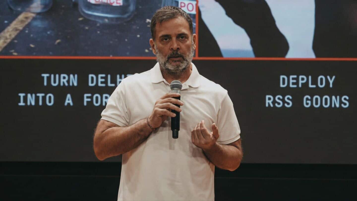 'Gyanesh Kumar in fear': Rahul Gandhi ahead of SC march