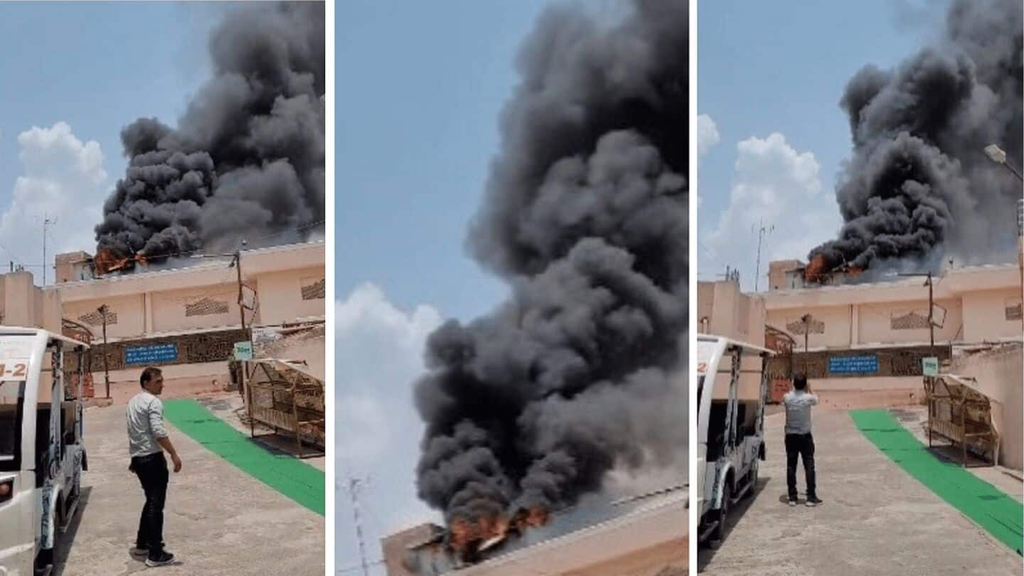 Major fire at Ujjain's Mahakal Temple, darshan temporarily suspended Major fire at Ujjain's Mahakal Temple, darshan temporarily suspended