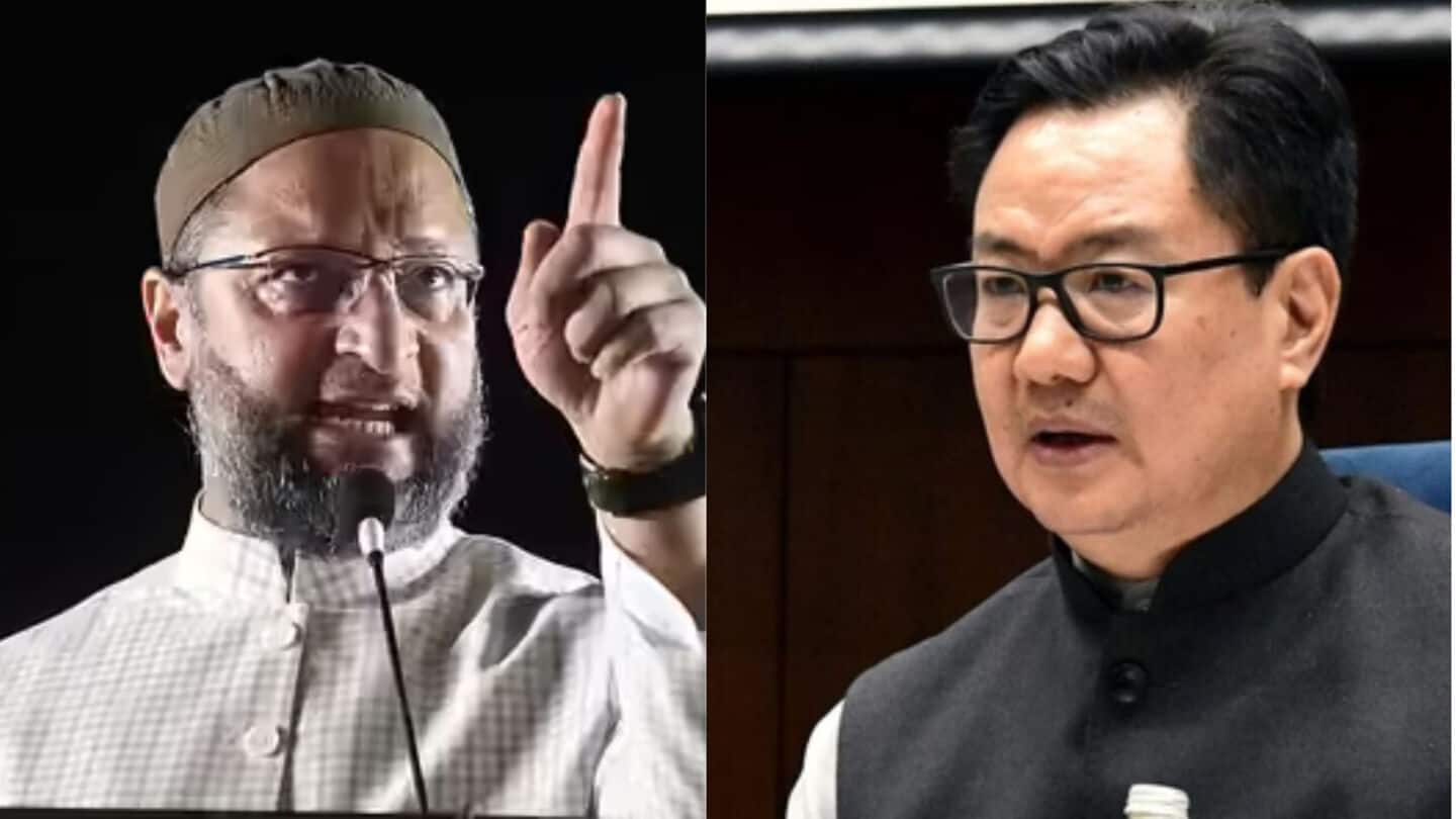 'Minorities in India are treated as hostages': Owaisi slams Rijiju 'Minorities in India are treated as hostages': Owaisi slams Rijiju