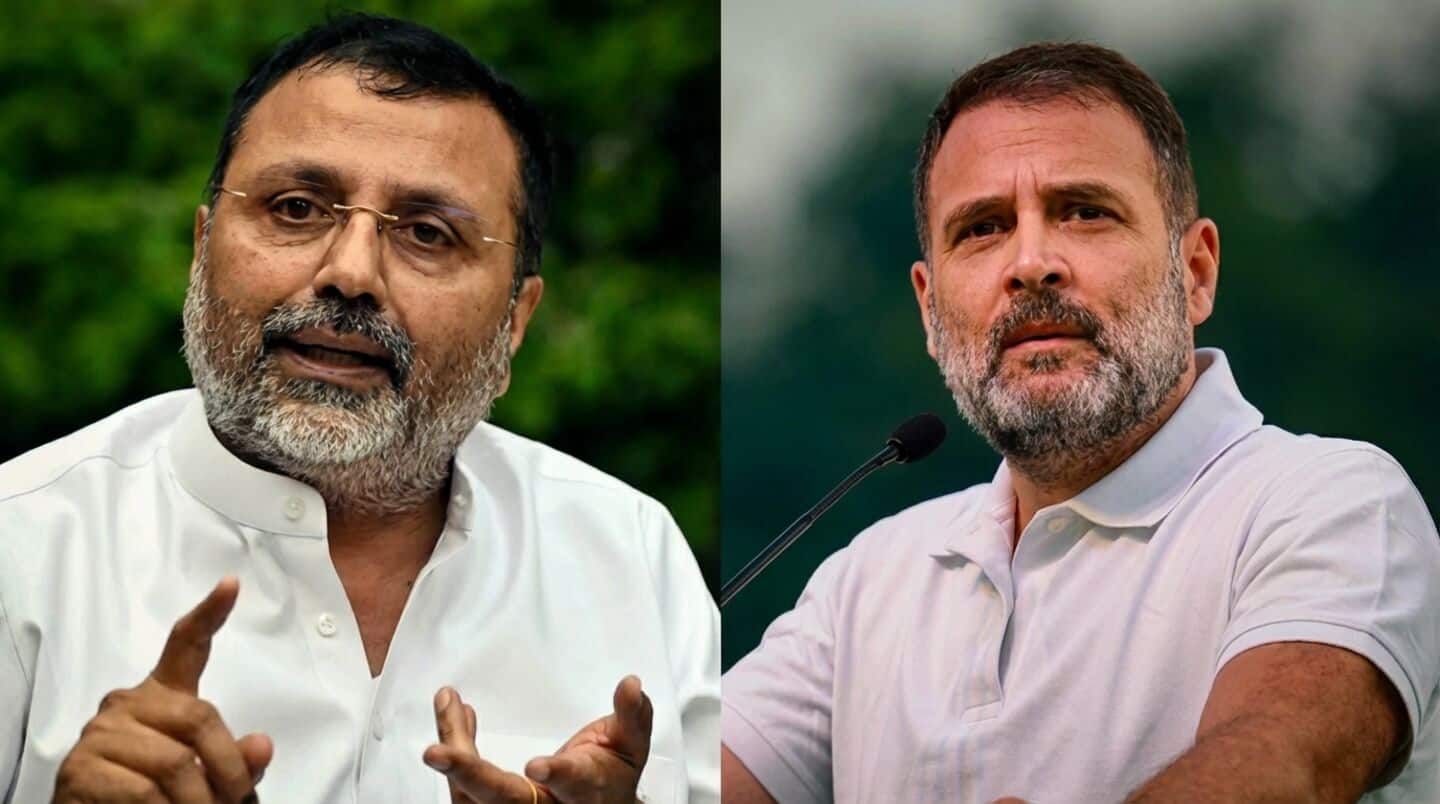 BJP MP Nishikant Dubey moves substantive motion against Rahul Gandhi