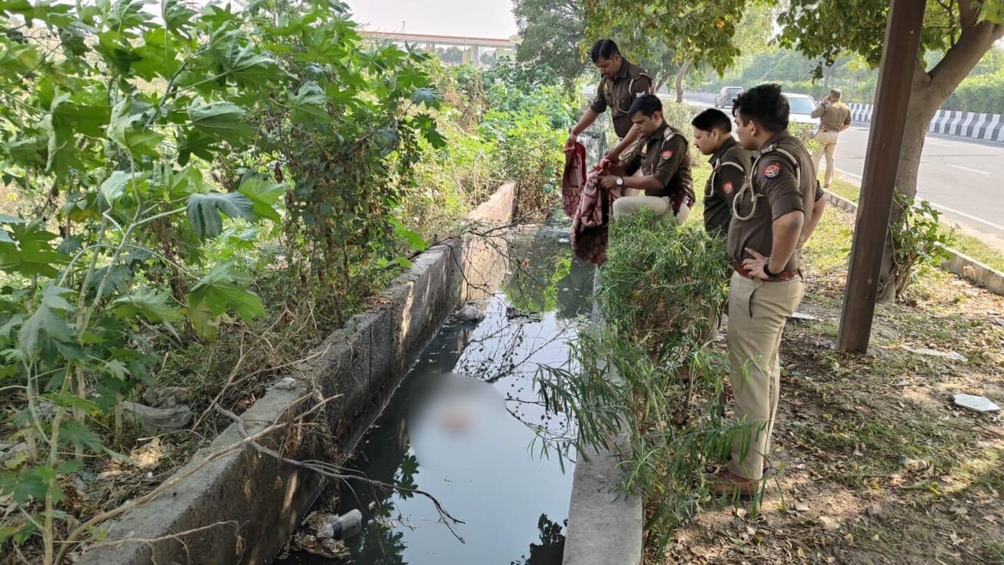 Woman's body found in Noida locality drain without head, hands