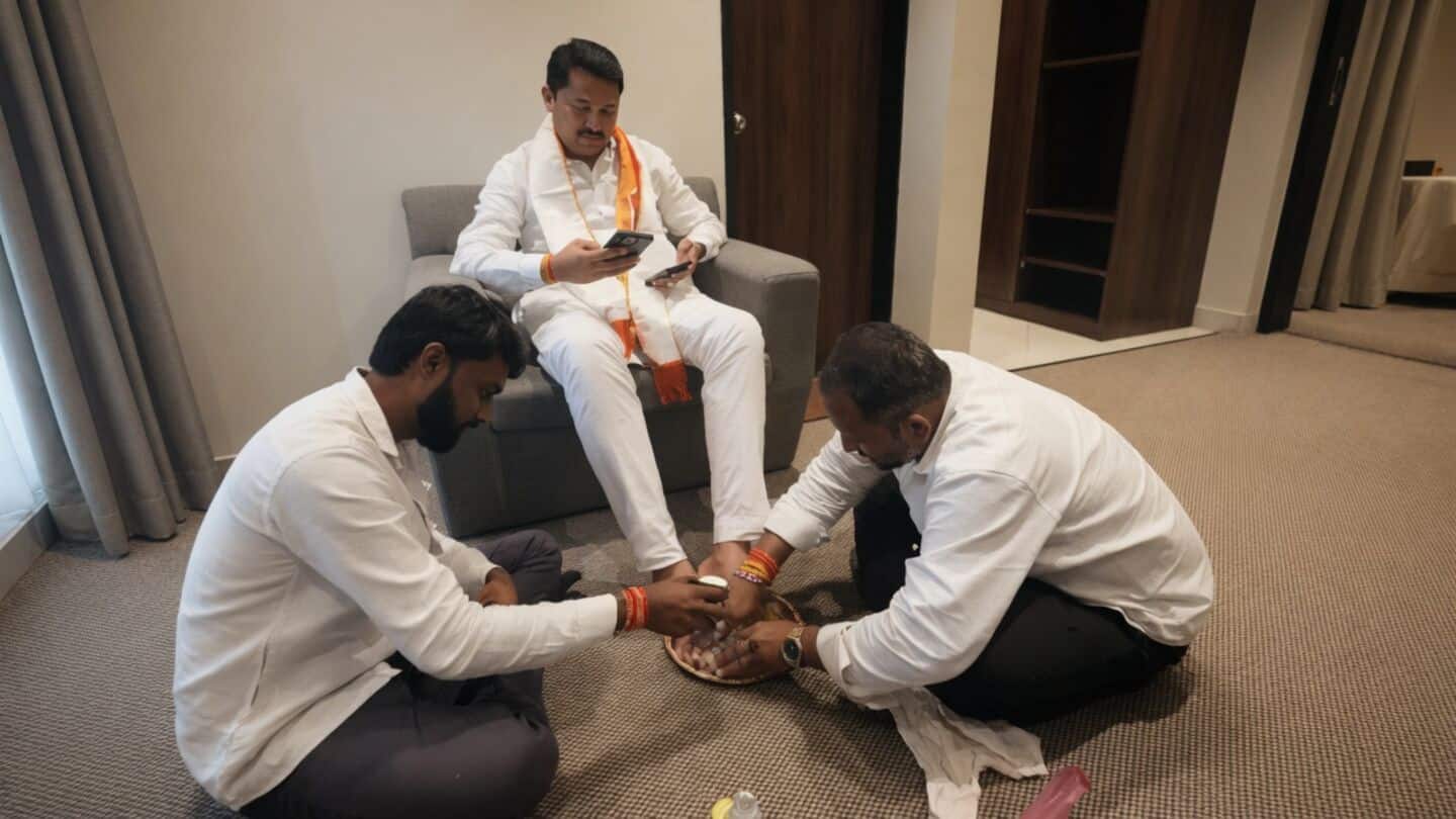 Controversy erupts over senior Congress leader's feet-washing video