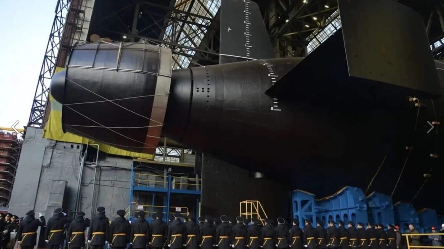 Russia launches 'doomsday missile' submarine amid US tensions