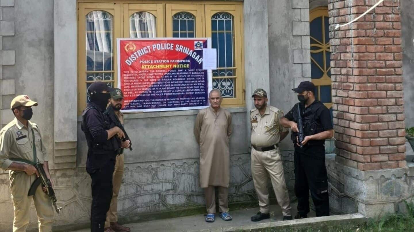 Terrorist's ₹2cr house attached by Srinagar Police