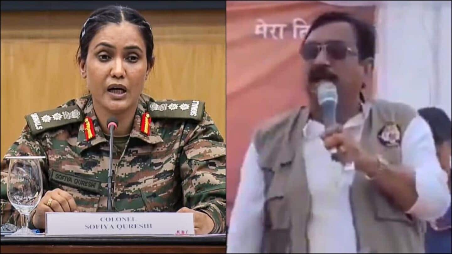 Colonel Qureshi from 'terrorist community,' says BJP minister; then apologizes Colonel Qureshi from 'terrorist community,' says BJP minister; then apologizes