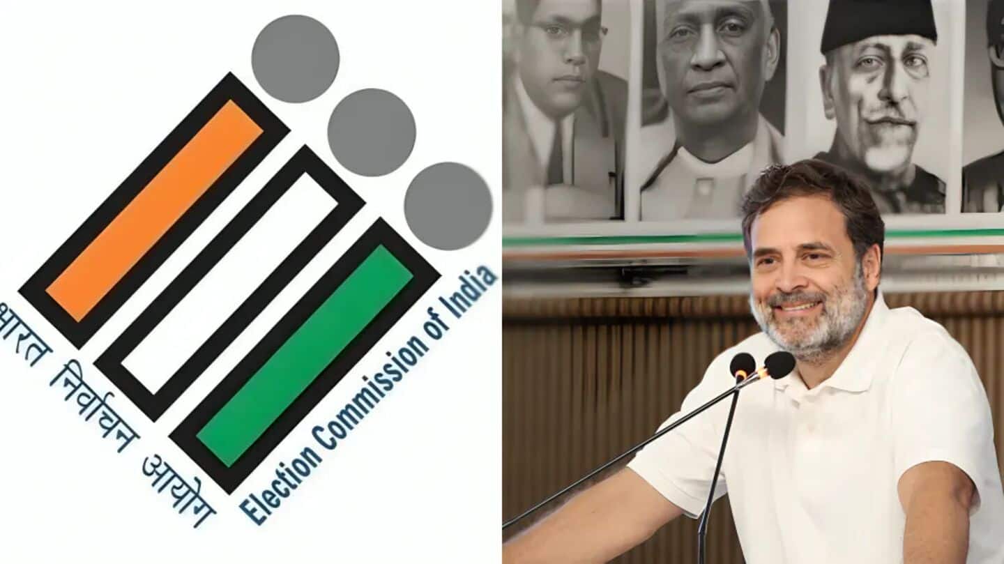 Rahul Gandhi slams EC's 'unsigned, evasive' reply Rahul Gandhi slams EC's 'unsigned, evasive' reply
