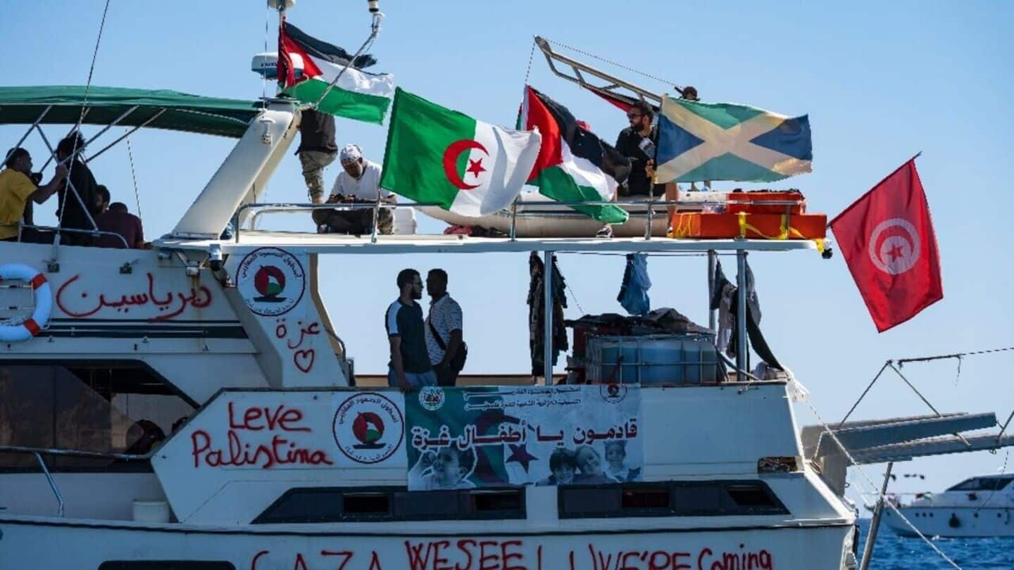 'Pirates are here again': Israel intercepts another Gaza aid flotilla