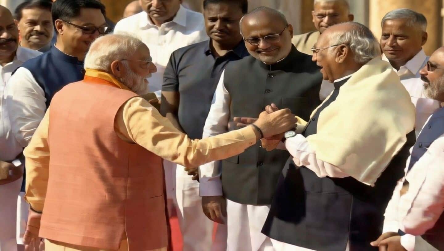 PM, Kharge share light-hearted moment at Ambedkar Jayanti event