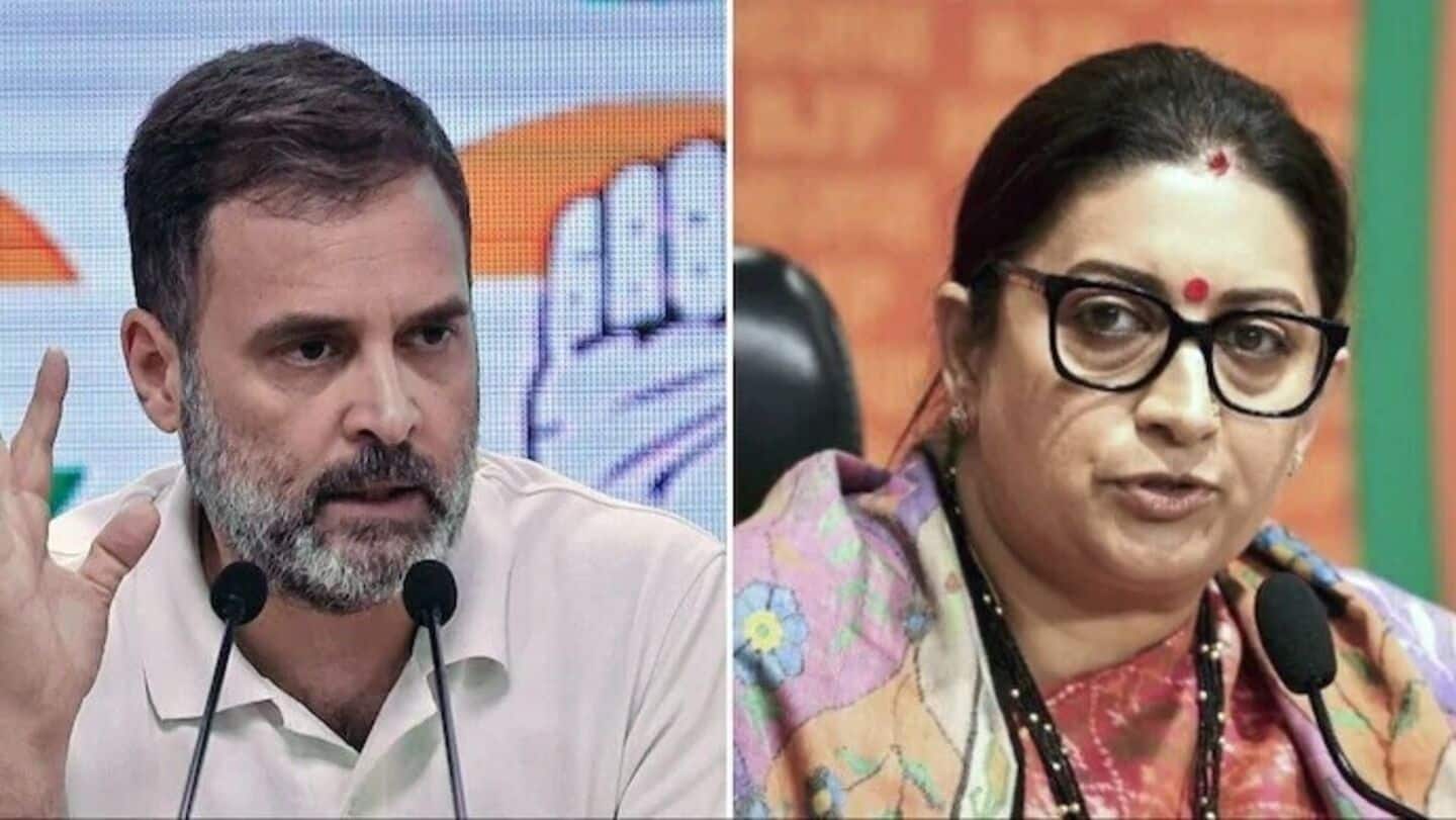 'Not my responsibility to attack Rahul Gandhi anymore': Smriti Irani