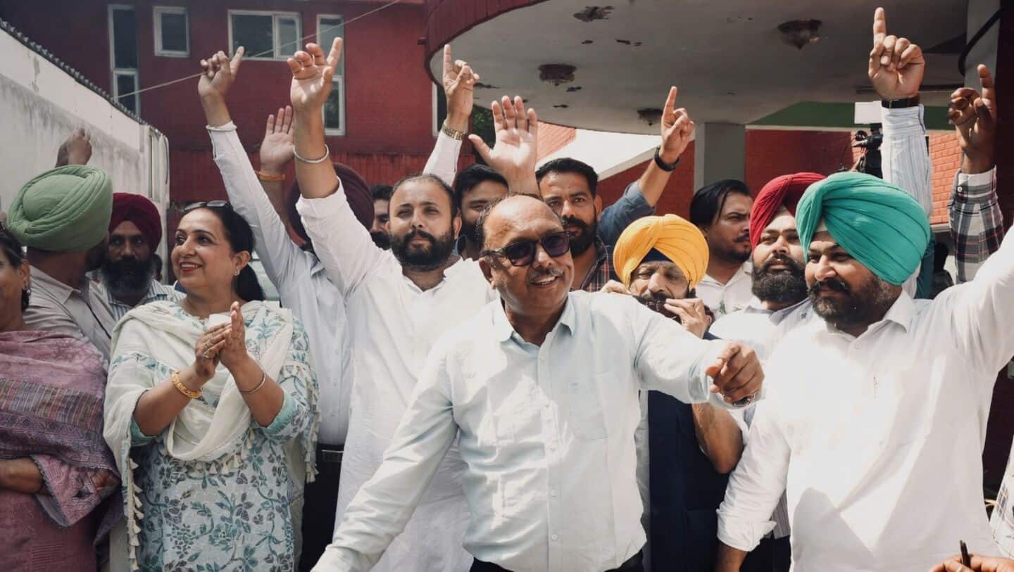 AAP wins Punjab civic polls, takes near-majority in municipal wards