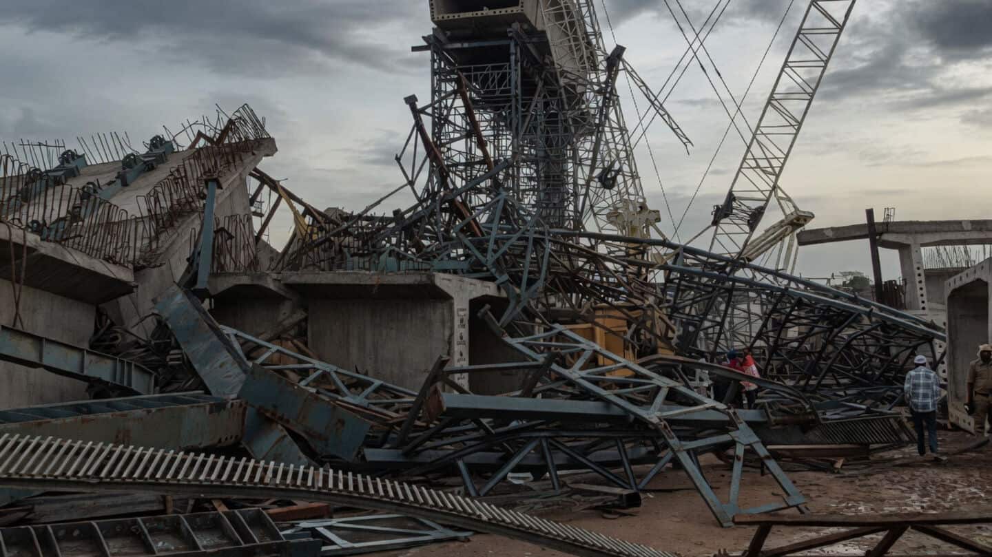 UP: 6 killed as under-construction bridge collapses during storm