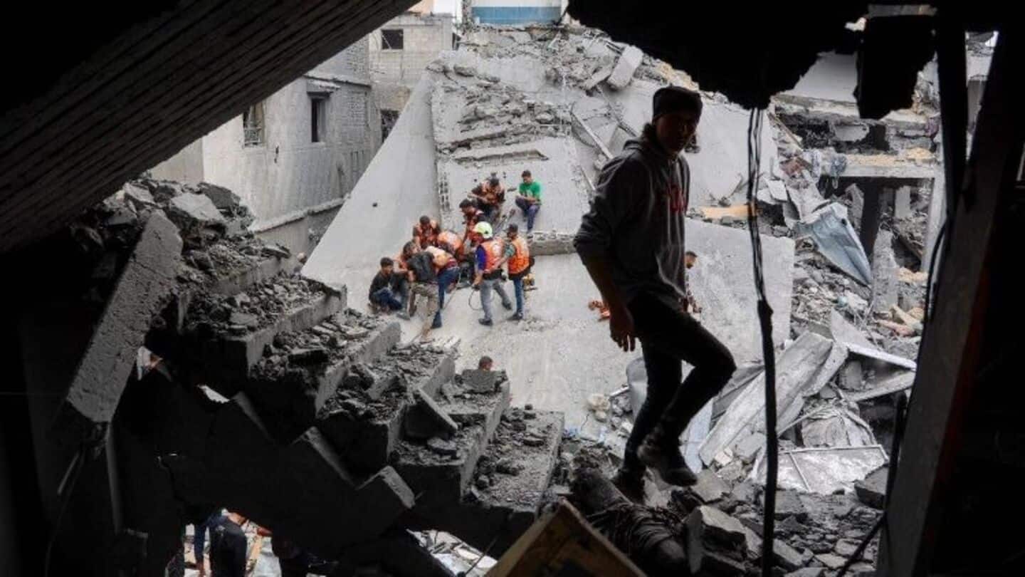 Israel airstrikes kill 34 in Gaza, including refugees at stadium Israel airstrikes kill 34 in Gaza, including refugees at stadium