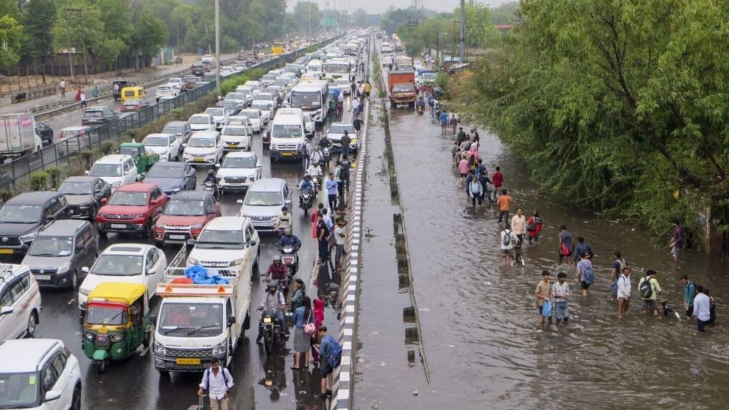 Delhi: Sudden, heavy rain batters capital; airlines issue travel advisory 