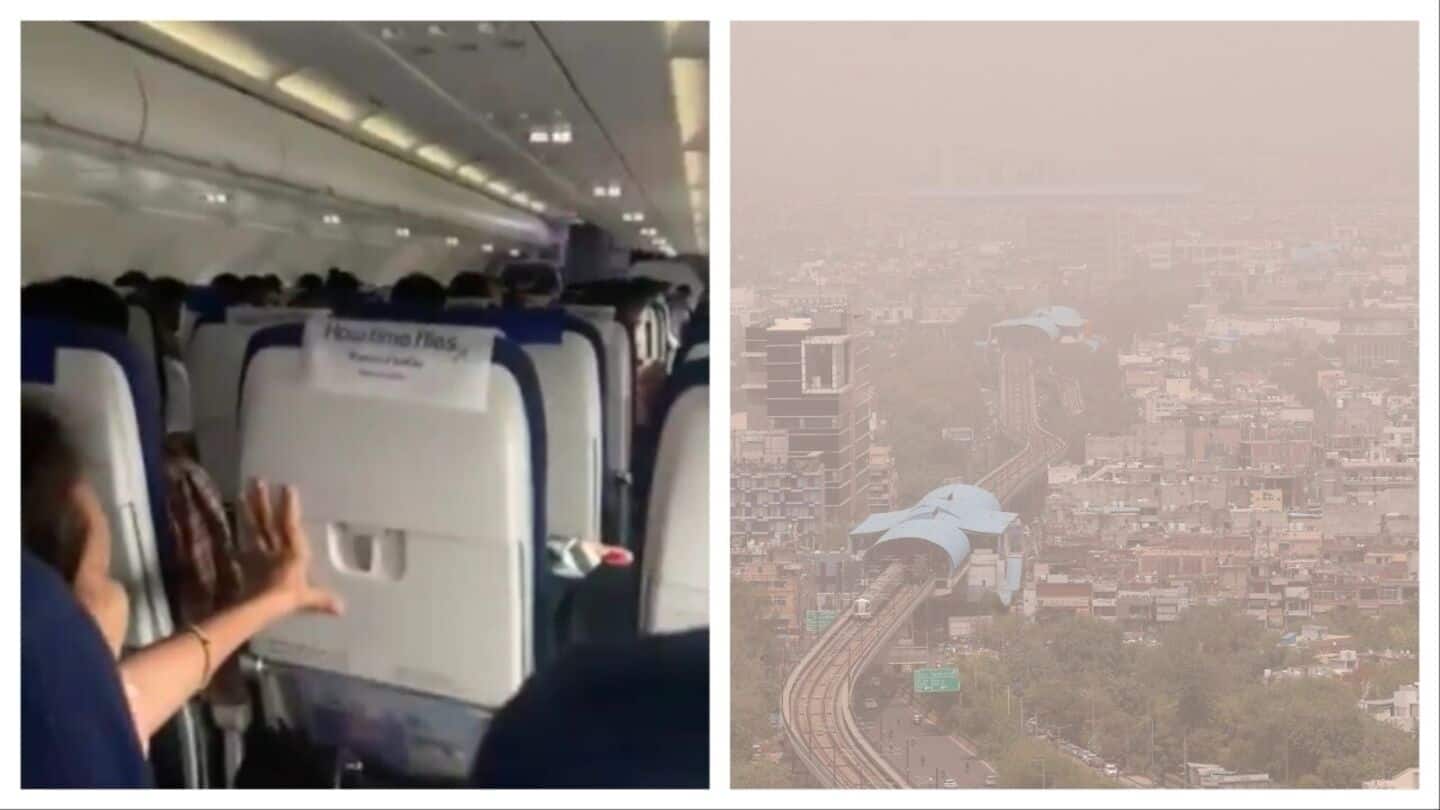 Video: IndiGo flight hit by turbulence, pilot aborts Delhi landing Video: IndiGo flight hit by turbulence, pilot aborts Delhi landing