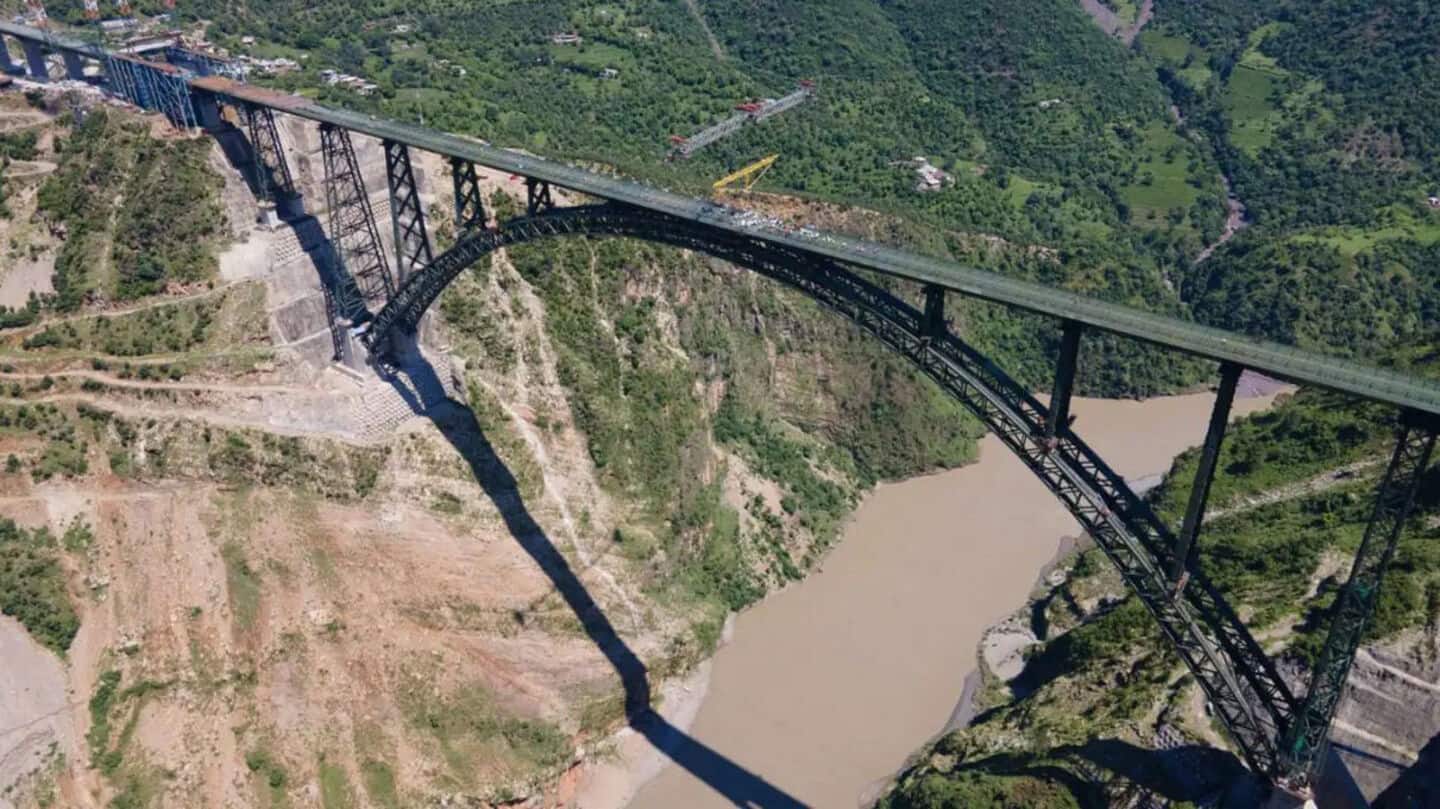 PM Modi inaugurates world's highest railway bridge over Chenab 