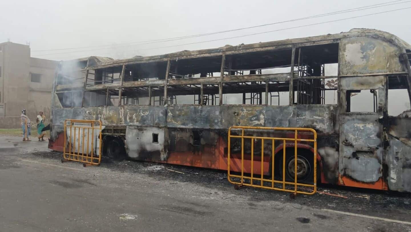 Andhra Pradesh: Odisha MLA, 36 others escape bus fire