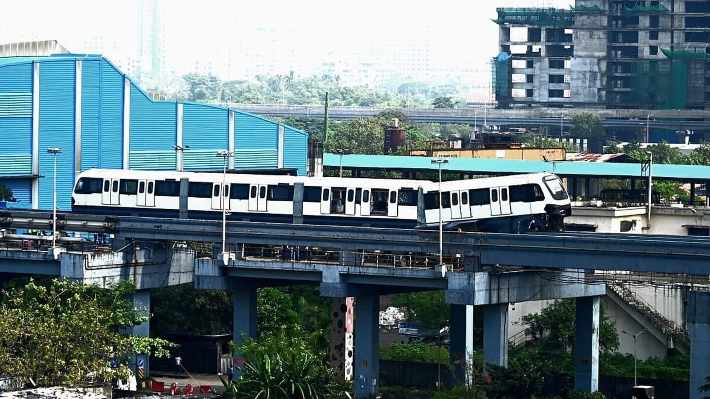 Mumbai: 3 injured as monorail train derails during test run
