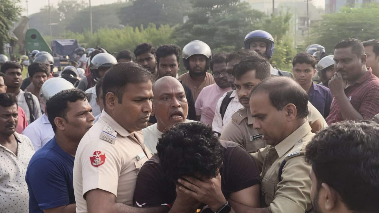 Law student arrested for trying to run over 3 workers