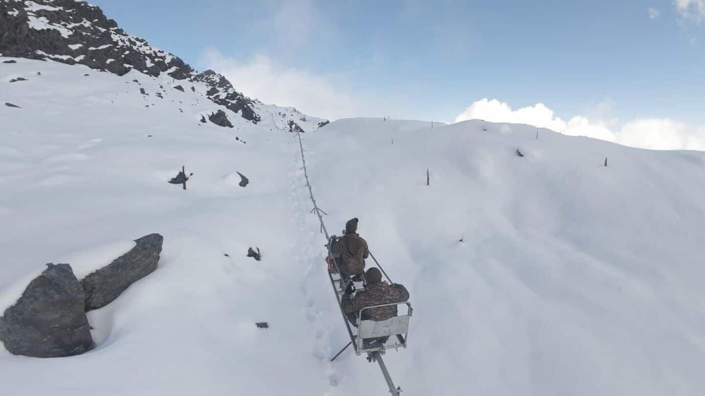 Indian Army deploys monorail at 16,000ft in Himalayas