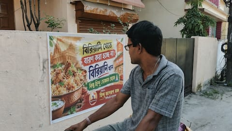'Buy biryani from Hindu-owned shops': Posters spark row in Siliguri