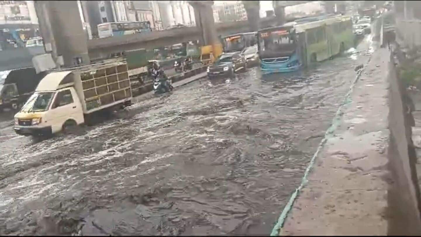 Bengaluru's 1st rainfall of 2025 causes chaos, flight diversions