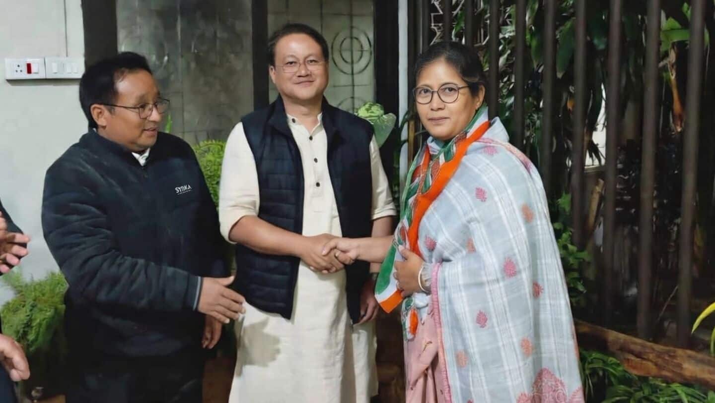 Assam minister Nandita Garlosa joins Congress after BJP denies ticket