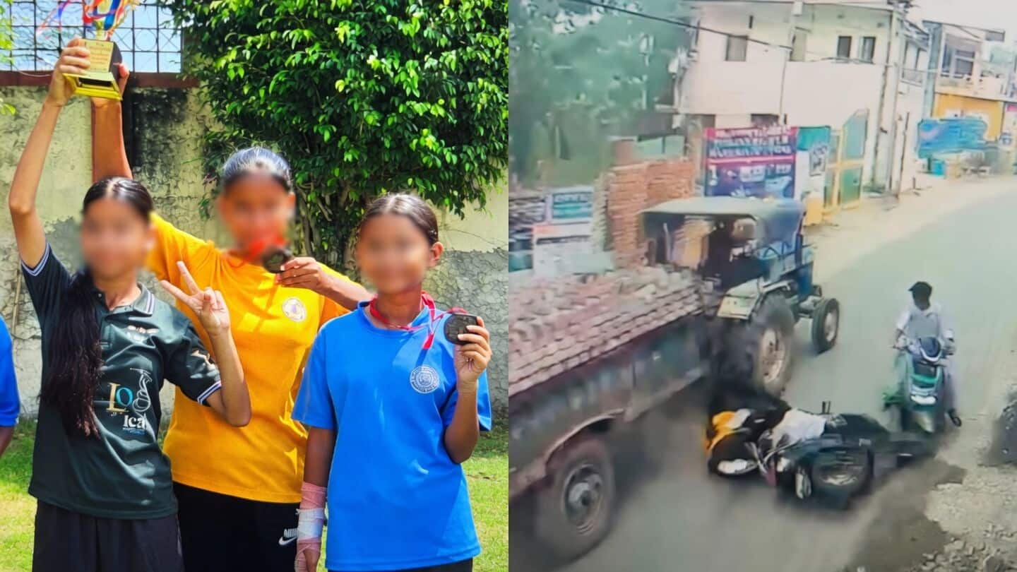 Punjab handball player falls off scooter, passing tractor crushes head