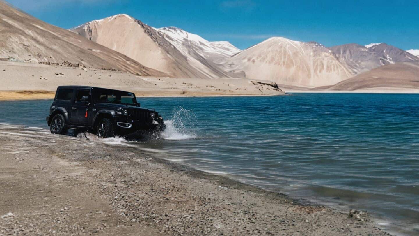 Ladakh: 4 tourists fined ₹2L for illegal off-roading in Pangong