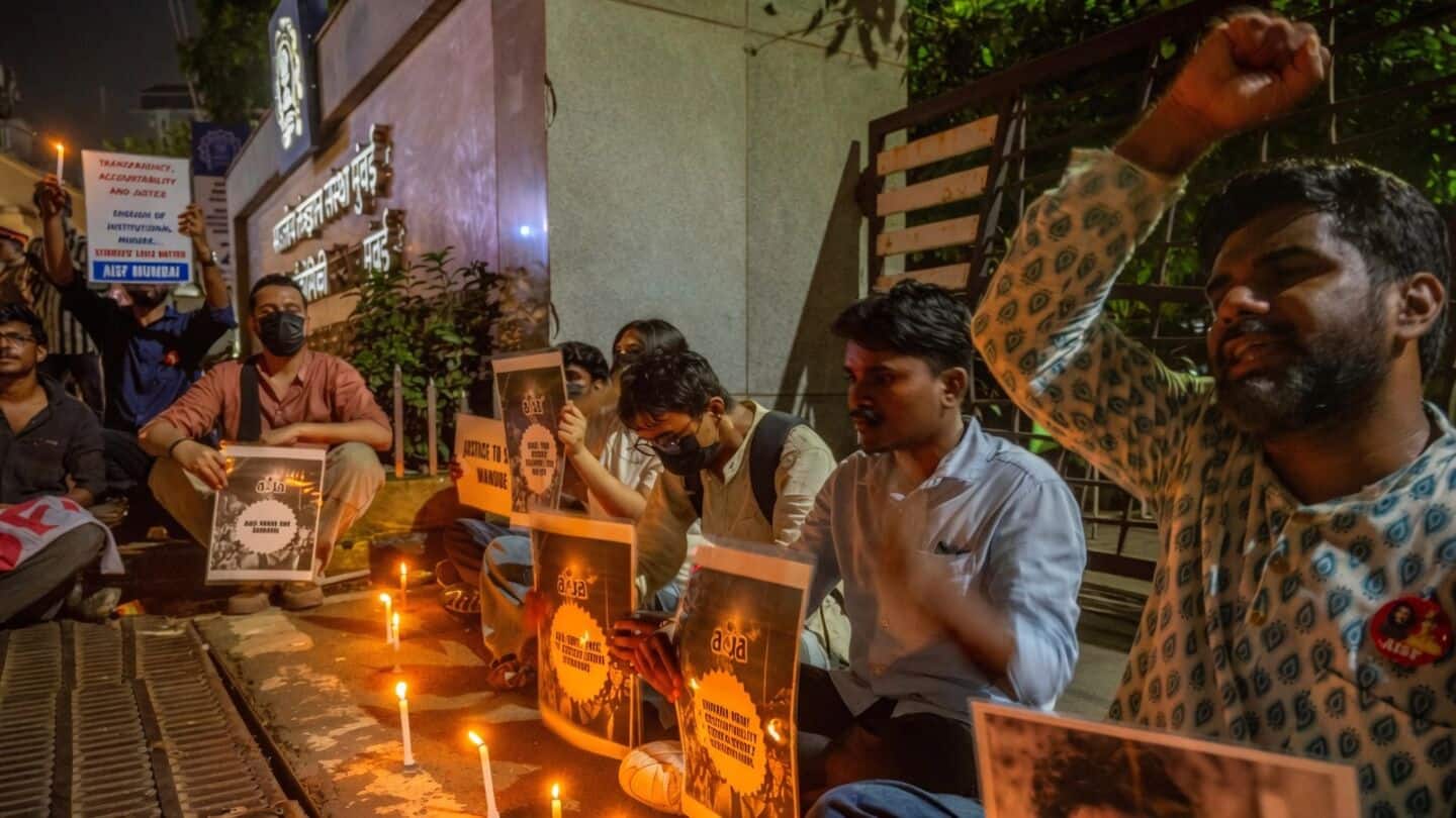 IIT Bombay students hold candlelight march, seek justice for deceased