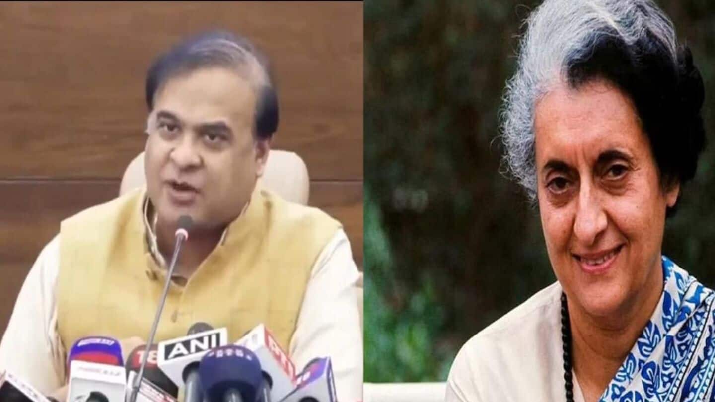 Himanta Sarma criticizes Indira Gandhi for mishandling Bangladesh's creation Himanta Sarma criticizes Indira Gandhi for mishandling Bangladesh's creation