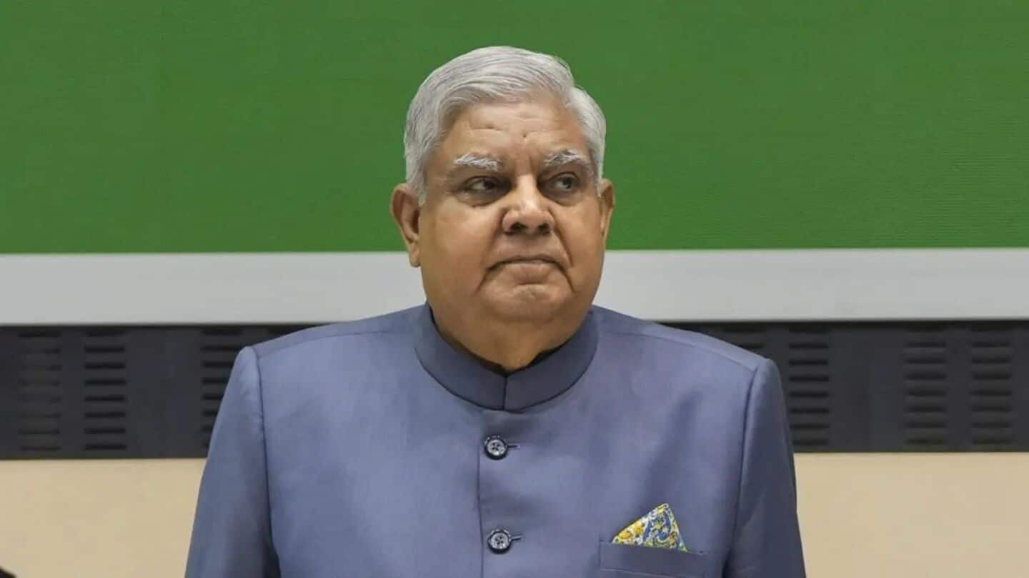 Did developments between 1:00-4:30pm on Monday cause Dhankhar to resign? Did developments between 1:00-4:30pm on Monday cause Dhankhar to resign?