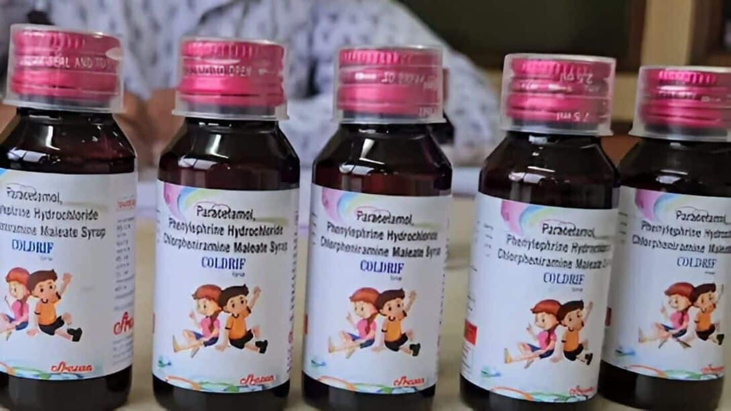 Coldrif cough syrup deaths: Sresan Pharma's license canceled