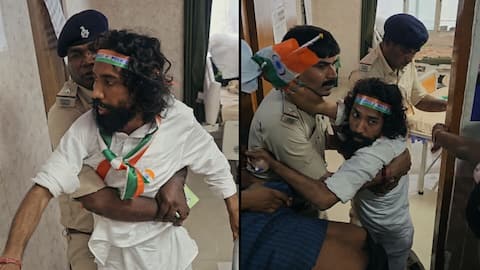 Jharkhand: Police stop hunger striker from joining Tiranga Yatra